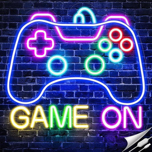 Game On RGB Neon Sign ? Ultimate Gaming Setup Light